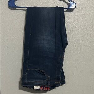 Dark Blue Straight Leg Jeans
